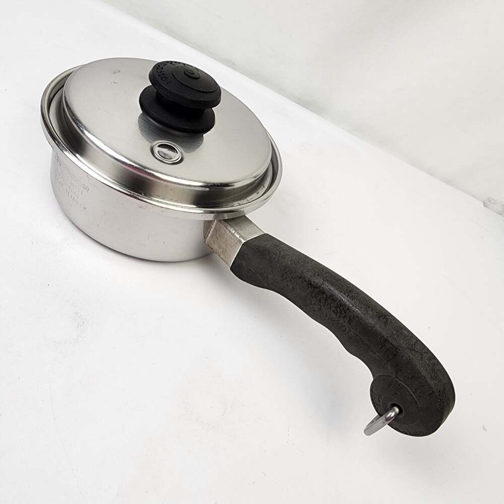 Saladmaster T304S Tri-Clad Stainless Steel 7" 1Qt Saucepan with Vapo Lid USA